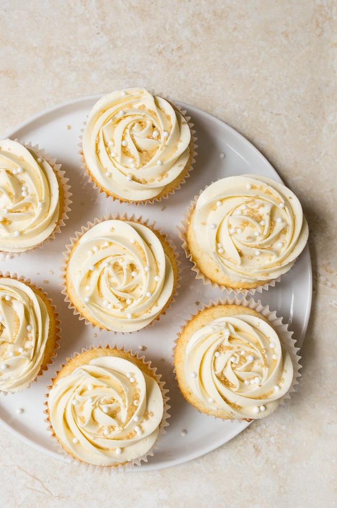 Cupcake torta nuziale, cupcake in piccole porzioni per due.