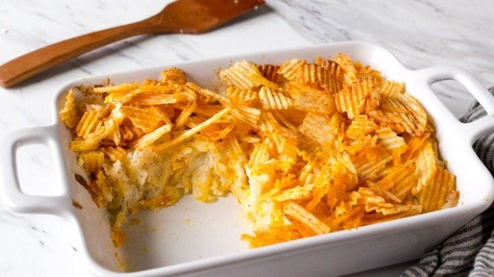 Casseruola di Patate Hash Brown con Panna Acida e Formaggio