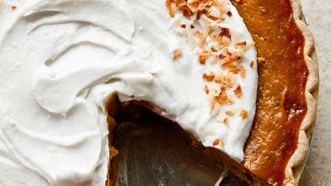 Torta di Zucca al Cocco e Spezie all'Arancia (Formato Intero)