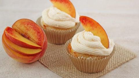 Cupcakes con zenzero e pesca.