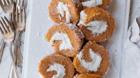 Piccolo Rotolo di Torta di Zucca per Due