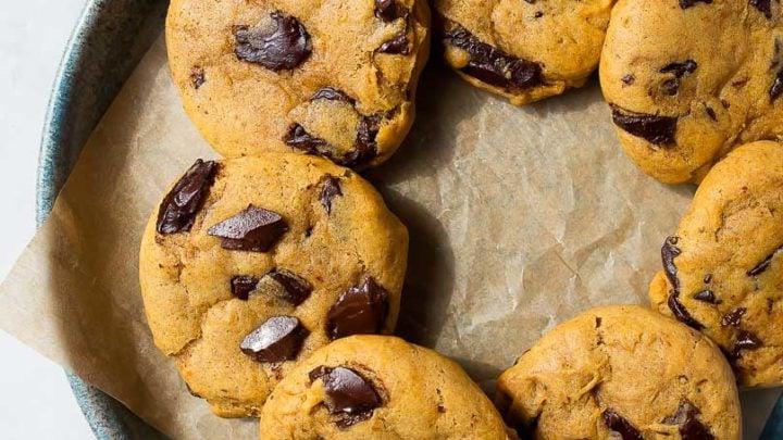 Biscotti di Zucca Morbidi con Gocce di Cioccolato (Piccola Porzione)