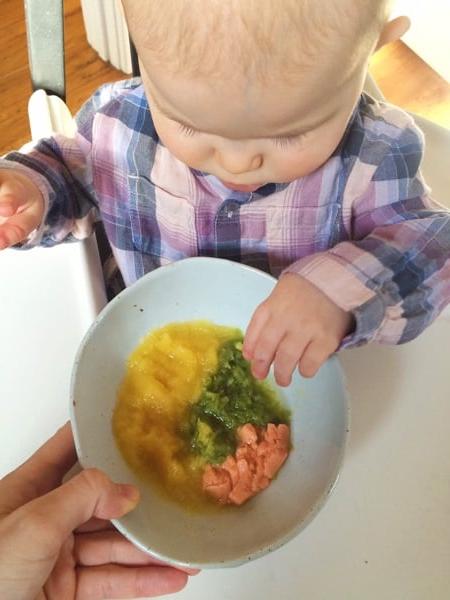 **Pappa per Neonati: Purea di Pollo e Carote** 3 Camille a 8 mesi