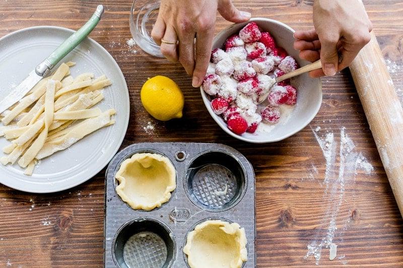 Crostata di lamponi