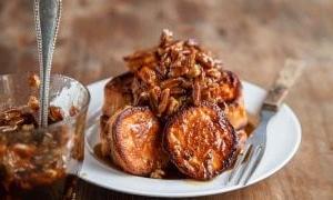 Patate Dolci Scioglievoli con Salsa Acero-Pecan