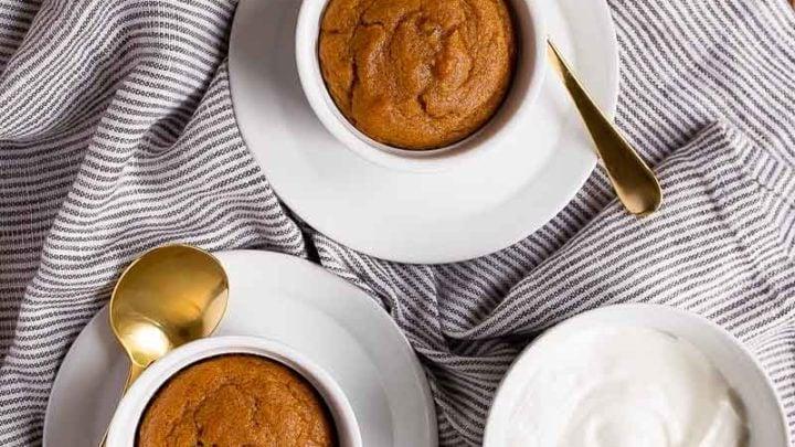 Tortine di Zucca in Cocotte. Piccola quantità di tortine di zucca per due.