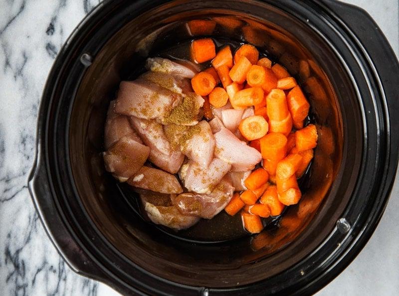 Pollo frullato per pappa per neonati
