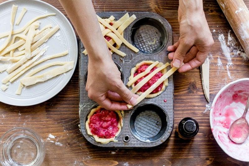 Ricetta crostata di lamponi con griglia