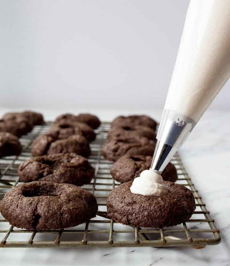 biscotti con fluff di marshmallow