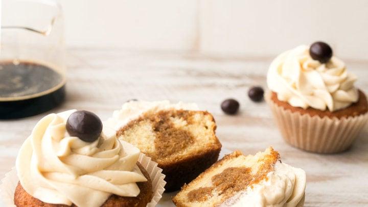 Cupcakes Tiramisù con caffè e mascarpone.