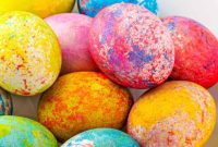 DIY Rice Dyed Easter Eggs