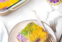 Mardi Gras King Cake Poke
