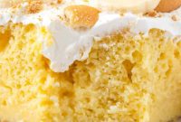 Velvety Banana Pudding Poke Cake