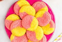 Zesty Strawberry Lemonade Cookies