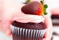 Decadent Chocolate Strawberry Cupcakes