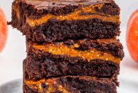 Fudgy Pumpkin Spice Brownies