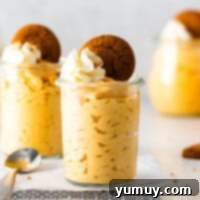 Featured image of a rich and creamy pumpkin mousse dessert, ready to be served.