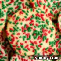 featured christmas sprinkle cookies