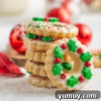 Holiday Wreath Delights 5 featured shortbread Christmas wreath cookies