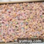 bunny bait snack mix on baking sheet