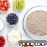 Jeweled Brownie Fruit Tart 5 ingredients for brownie fruit pizza.