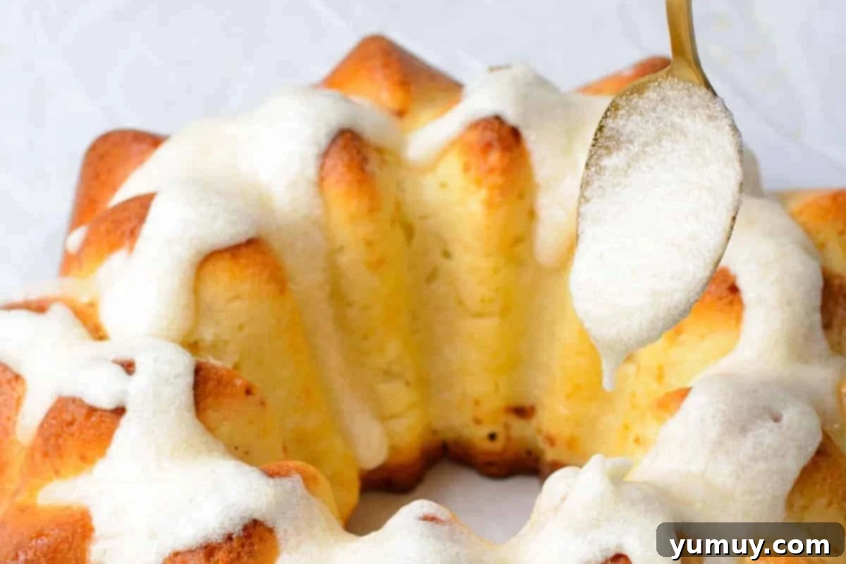 glazing brown butter pound cake.