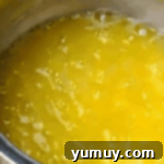 browning butter in a saucepan.