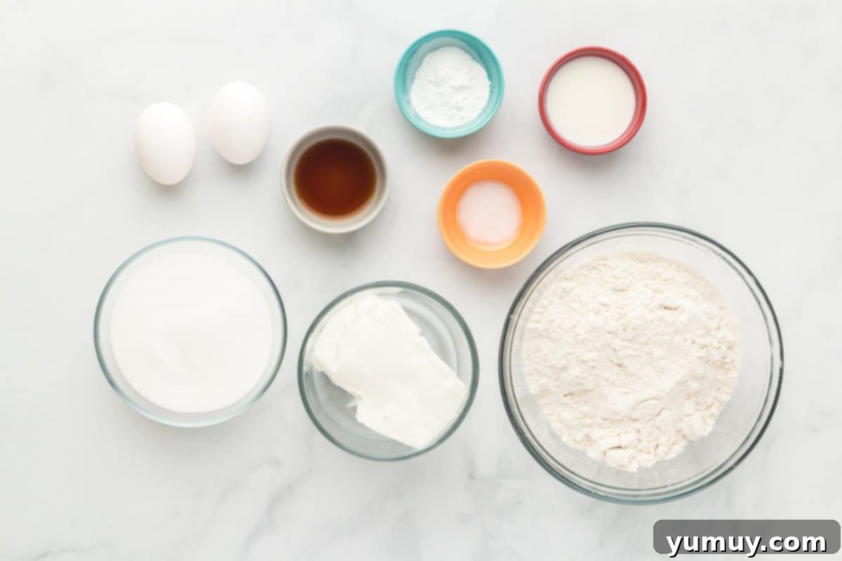 Fathers Day Cookie Creations 11 An overhead shot showing all the ingredients neatly laid out for making Father's Day cookies.