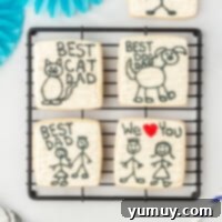 Fathers Day Cookie Creations 4 featured fathers day cookies.