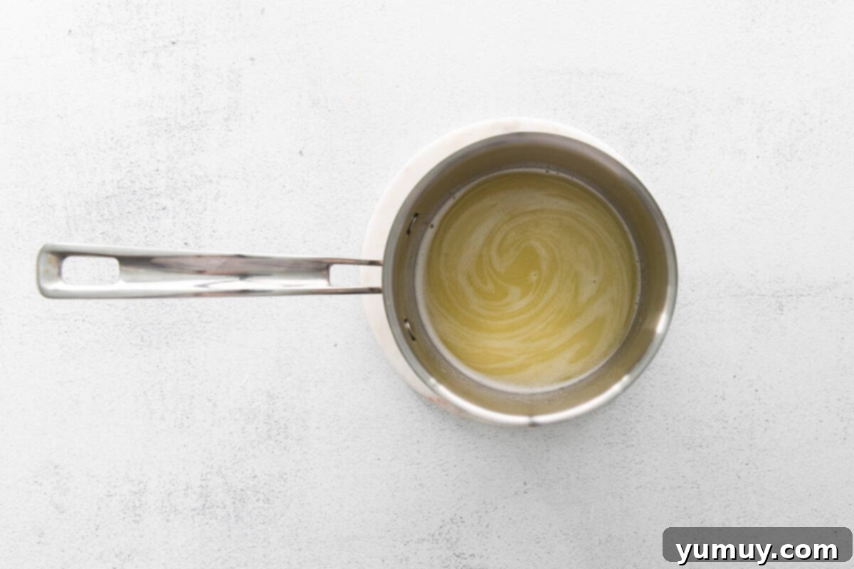 water butter and sugar in a saucepan.