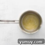 water butter and sugar in a saucepan.