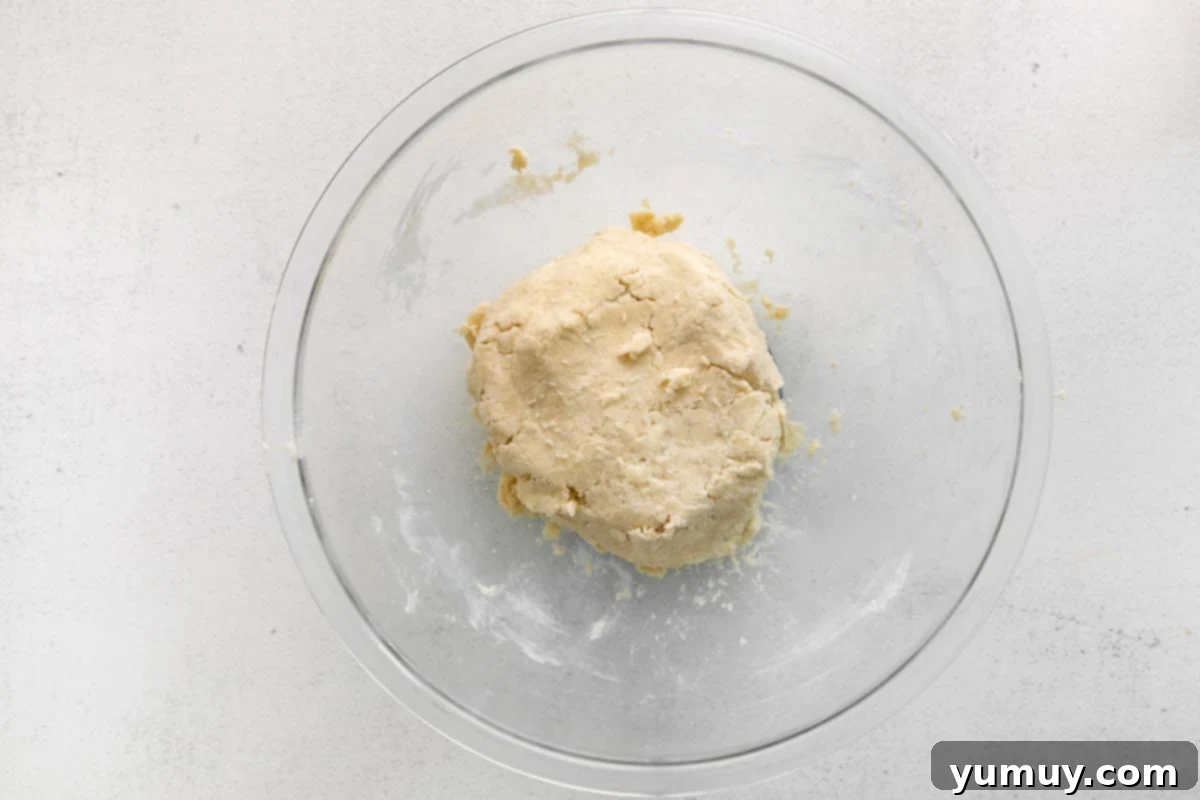 Fluffy Scones from Scratch 13 scone dough in a mixing bowl