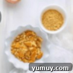 Southern Banana Pudding Cookies 5 Crushed vanilla wafer cookies in two bowls, showing different textures