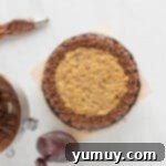 overhead view of german chocolate cake on a cake stand.