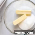 Gooey Chocolate Marshmallow Cookies 5 Butter and sugar in a glass mixing bowl, creamed to a light and fluffy consistency.