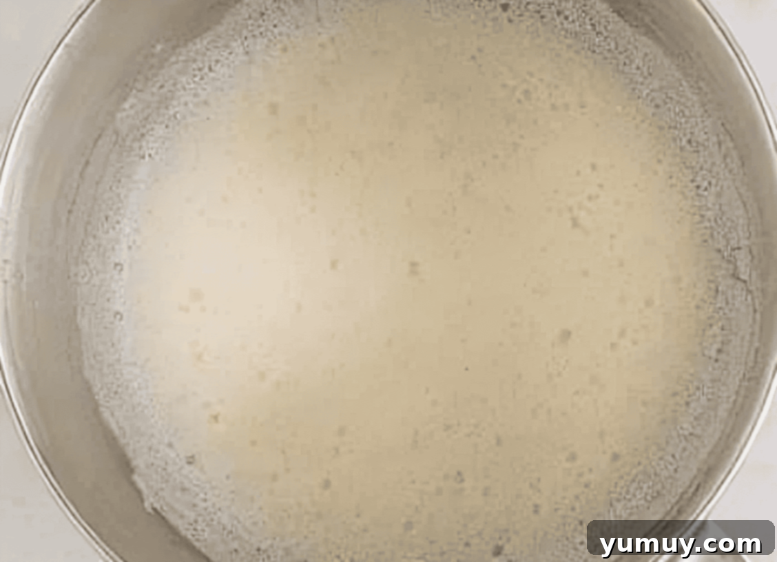 Light & Airy Chocolate Cloud Cake 16 foamy egg whites in a stainless mixing bowl.