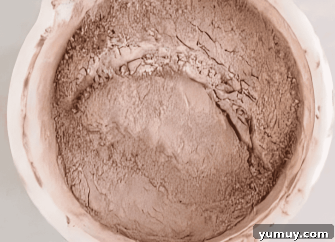 Light & Airy Chocolate Cloud Cake 17 sifted cocoa powder in a white bowl.