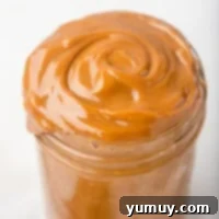 Perfect Homemade Dulce de Leche 4 A jar of homemade dulce de leche, ready to be enjoyed.