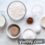 Snickerdoodle Swirl Bread 5 The ingredients for a delicious snickerdoodle bread ready for mixing.