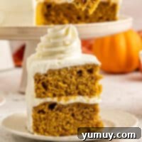 Irresistible Pumpkin Cake with Zesty Cream Cheese Frosting 4 featured pumpkin cake
