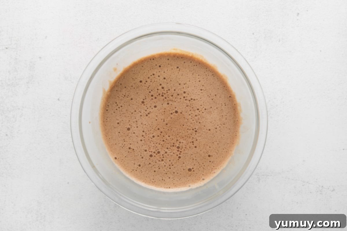 Decadent Chocolate Custard 12 chocolate creme mixture