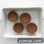 Decadent Chocolate Custard 9 chocolate pots de creme set in a baking pan