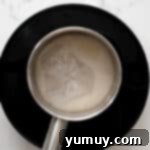 water, sugar, and corn syrup in a saucepan.