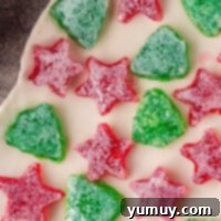 Featured Christmas gumdrops, beautifully arranged on a festive backdrop.
