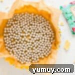 Baking beans in a pie crust.