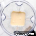 crepe batter in a blender