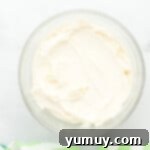 frosting in a mixing bowl