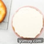 one layer of cake, frosted