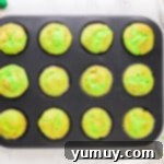 baked cupcakes in a cupcake tin