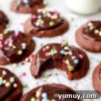 Featured cosmic brownie cookies.